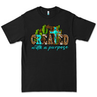 Black created with a purpose Premium Tee - AdoDesignShop