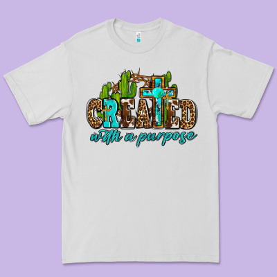Created With A Purpose Premium Tee Designed By Adodesignshop