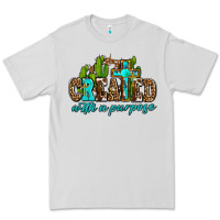 Dove Grey created with a purpose Premium Tee - AdoDesignShop