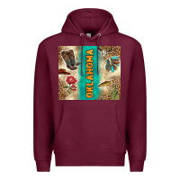 Burgundy Oklahoma Premium Hoodie - TumblerDesignByShophia