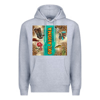 Heather Grey Oklahoma Premium Hoodie - TumblerDesignByShophia