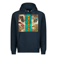Navy Oklahoma Premium Hoodie - TumblerDesignByShophia