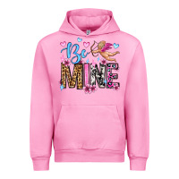 Fuchsia Pink be mine valentine's day Urban Hoodie - OliviaCreatesArt