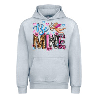 Heather Grey be mine valentine's day Urban Hoodie - OliviaCreatesArt