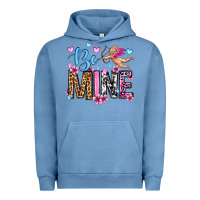 Pigment Pebble Blue be mine valentine's day Urban Hoodie - OliviaCreatesArt