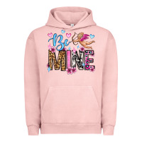 Pigment Salmon be mine valentine's day Urban Hoodie - OliviaCreatesArt