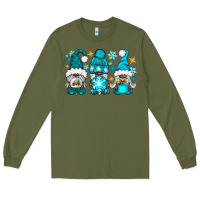 Army Green winter afro gnomies Long Sleeve Tee - NancyCooperArtShop