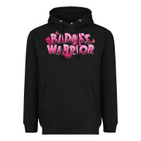 Black Badass warrior Breast Cancer Heavyweight Hoodie - NancyCooperArtShop