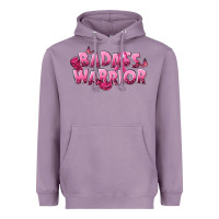 Lavender Badass warrior Breast Cancer Heavyweight Hoodie - NancyCooperArtShop