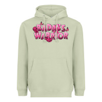 Matcha Badass warrior Breast Cancer Heavyweight Hoodie - NancyCooperArtShop