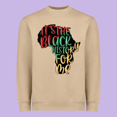 Its The Black History For Me Heavyweight Sweatshirt Designed By Maliassmallbusiness