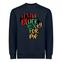 Navy its the black history for me Heavyweight Sweatshirt - MaliasSmallBusiness