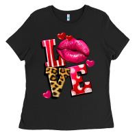Black love lips Ladies Tee - FaDigitalArtStudio