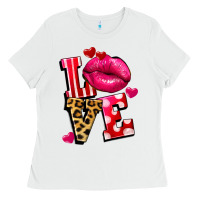 White love lips Ladies Tee - FaDigitalArtStudio