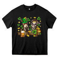 Black St. Patrick's Day donkey Heavy Core Tee - Neo Western
