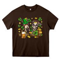 Chocolate Brown St. Patrick's Day donkey Heavy Core Tee - Neo Western