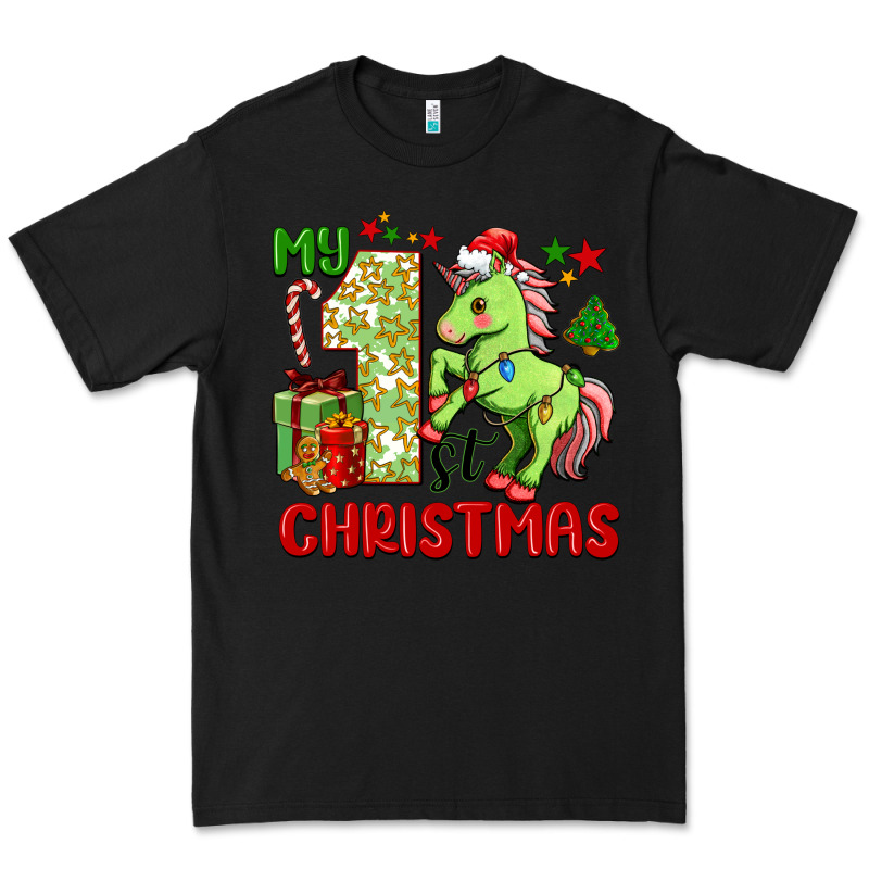 My First Christmas Unicorn Premium Tee by FaDigitalArtStudio | Teevron