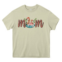 Mossy mom flamingo Heavy Core Tee - BarkalooDesign