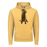 Vintage Mustard chesapeake bay retriever Vintage Hoodie - LillyAllenDesigns