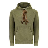 Vintage Olive chesapeake bay retriever Vintage Hoodie - LillyAllenDesigns