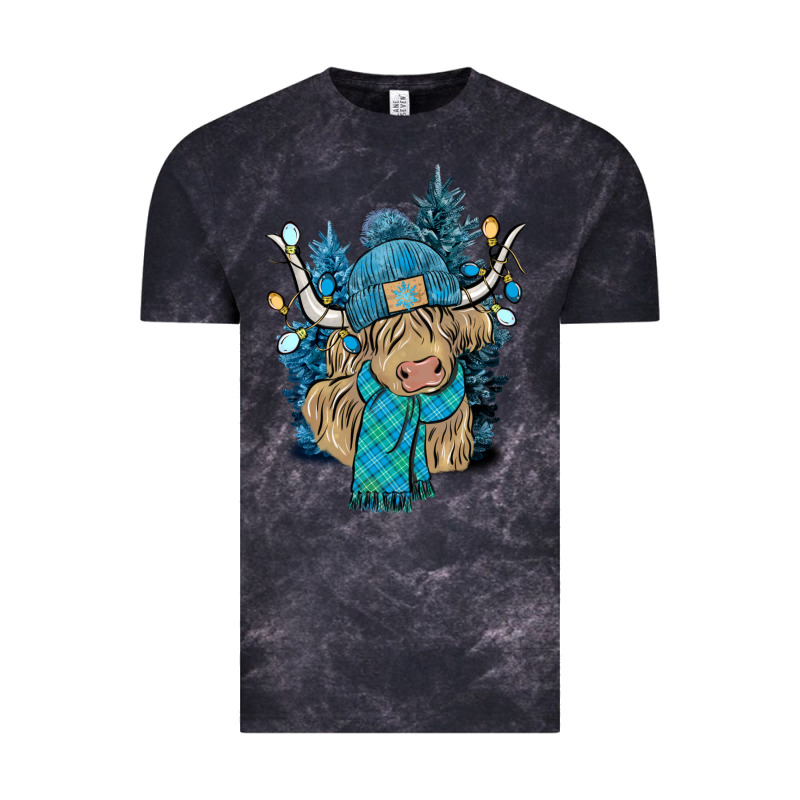 Winter Long Haired Cow Vintage Tee by NancyCooperArtShop | Teevron