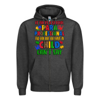 Charcoal Heather it takes a special paraprofessional to hear what a Zipper Hoodie - Artiststas