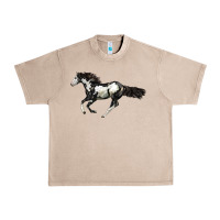French Oak American Paint Horse Urban Heavy Tee - LillyAllenDesigns