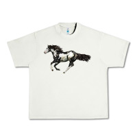 Pistachio American Paint Horse Urban Heavy Tee - LillyAllenDesigns
