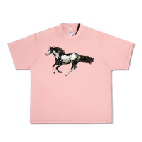 Salmon American Paint Horse Urban Heavy Tee - LillyAllenDesigns