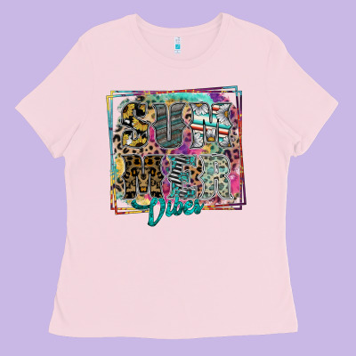 Summer Vibes Ladies Tee Designed By Sublimationcraftshop
