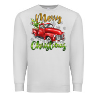 Dove Grey Merry Christmas truck Premium Sweatshirt - texasbilliewilder