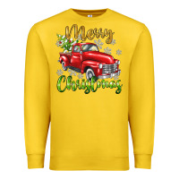 Lemon Merry Christmas truck Premium Sweatshirt - texasbilliewilder