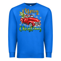 True Royal Merry Christmas truck Premium Sweatshirt - texasbilliewilder