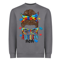 Storm messy bun autism mom Heavyweight Sweatshirt - MaliasSmallBusiness