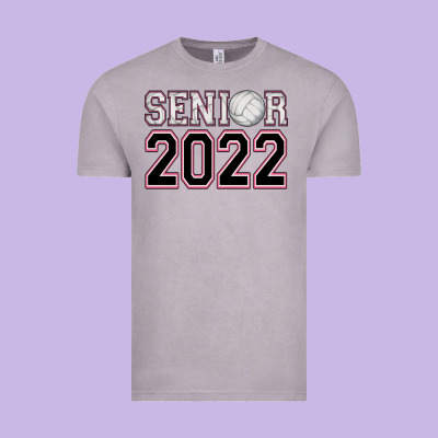 Senior Volleyball Vintage Tee Designed By Adodesignshop