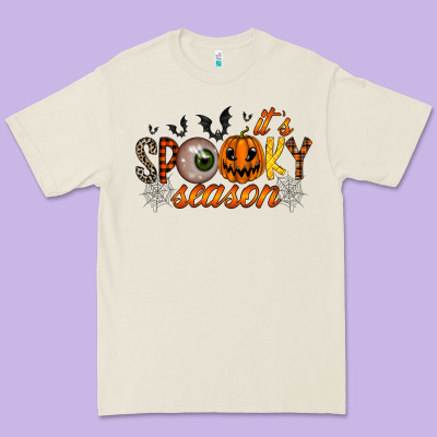 Spooky Season Premium Tee Designed By Racoondesign
