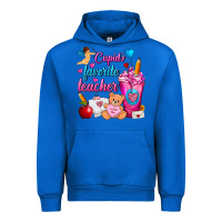 Cobalt Cupid's Favorite Teacher Valentine's Day Frappe Urban Hoodie - FaDigitalArtStudio