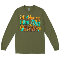 Army Green oh honey i am that nana Long Sleeve Tee - NancyCooperArtShop