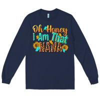 Navy oh honey i am that nana Long Sleeve Tee - NancyCooperArtShop