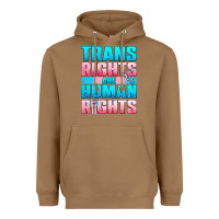 Toasted Coconut Trans rights are human rights Heavyweight Hoodie - NancyCooperArtShop
