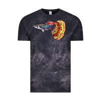 Cloud Black Guppy Fish Vintage Tee - LillyAllenDesigns