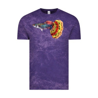 Cloud Purple Guppy Fish Vintage Tee - LillyAllenDesigns