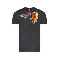 Vintage Black Guppy Fish Vintage Tee - LillyAllenDesigns