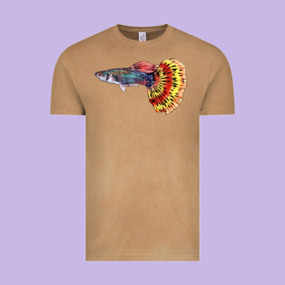 Guppy Fish Vintage Tee Designed By Lillyallendesigns