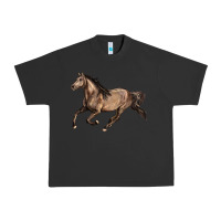 Pigment Black Missouri Fox Trotter horse Urban Heavy Tee - LillyAllenDesigns