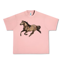 Salmon Missouri Fox Trotter horse Urban Heavy Tee - LillyAllenDesigns