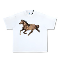 White Missouri Fox Trotter horse Urban Heavy Tee - LillyAllenDesigns