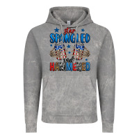 Cloud Rock star spangled and hammered skeleton hand Vintage Hoodie - Jasminsmagicworld