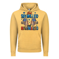 Vintage Mustard star spangled and hammered skeleton hand Vintage Hoodie - Jasminsmagicworld