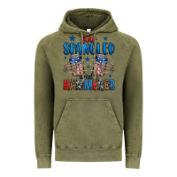 Vintage Olive star spangled and hammered skeleton hand Vintage Hoodie - Jasminsmagicworld